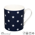 Forma diferente da cor azul de cinco estrelas caneca